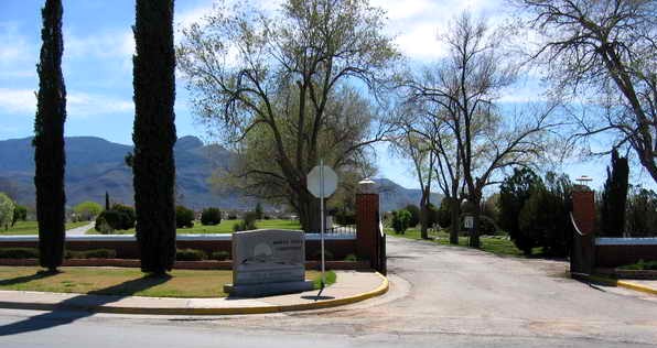Monte Vista Cemetery entrance, Alamogordo, NM