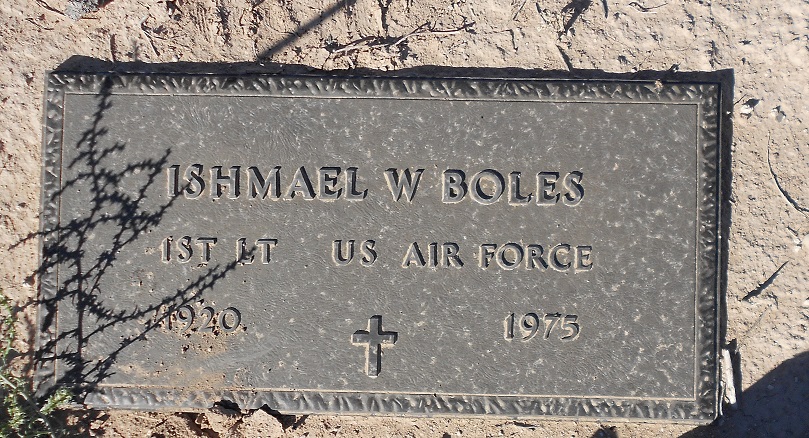Headstone of Ishmael Boles, Boles Acres Cemetery