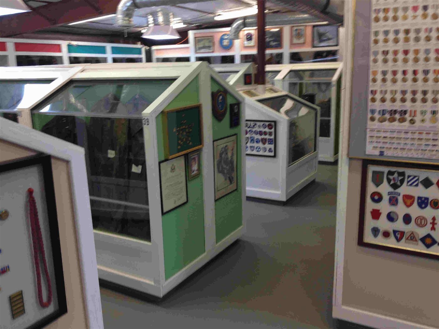 Museum exhibit hall display case
